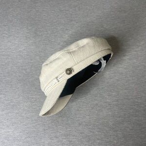 Women's Biege Fiddler Newsboy Visor Beret Hat
